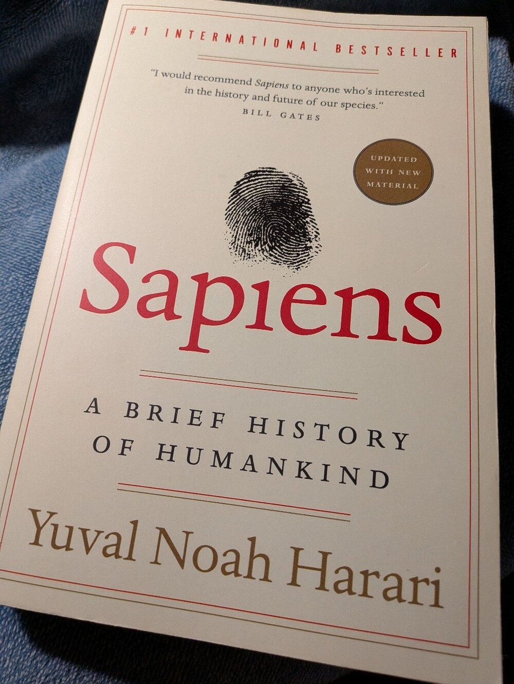 Sapiens by Yuval Noah Harari Large Paperback Number 1 Bestseller New Condition